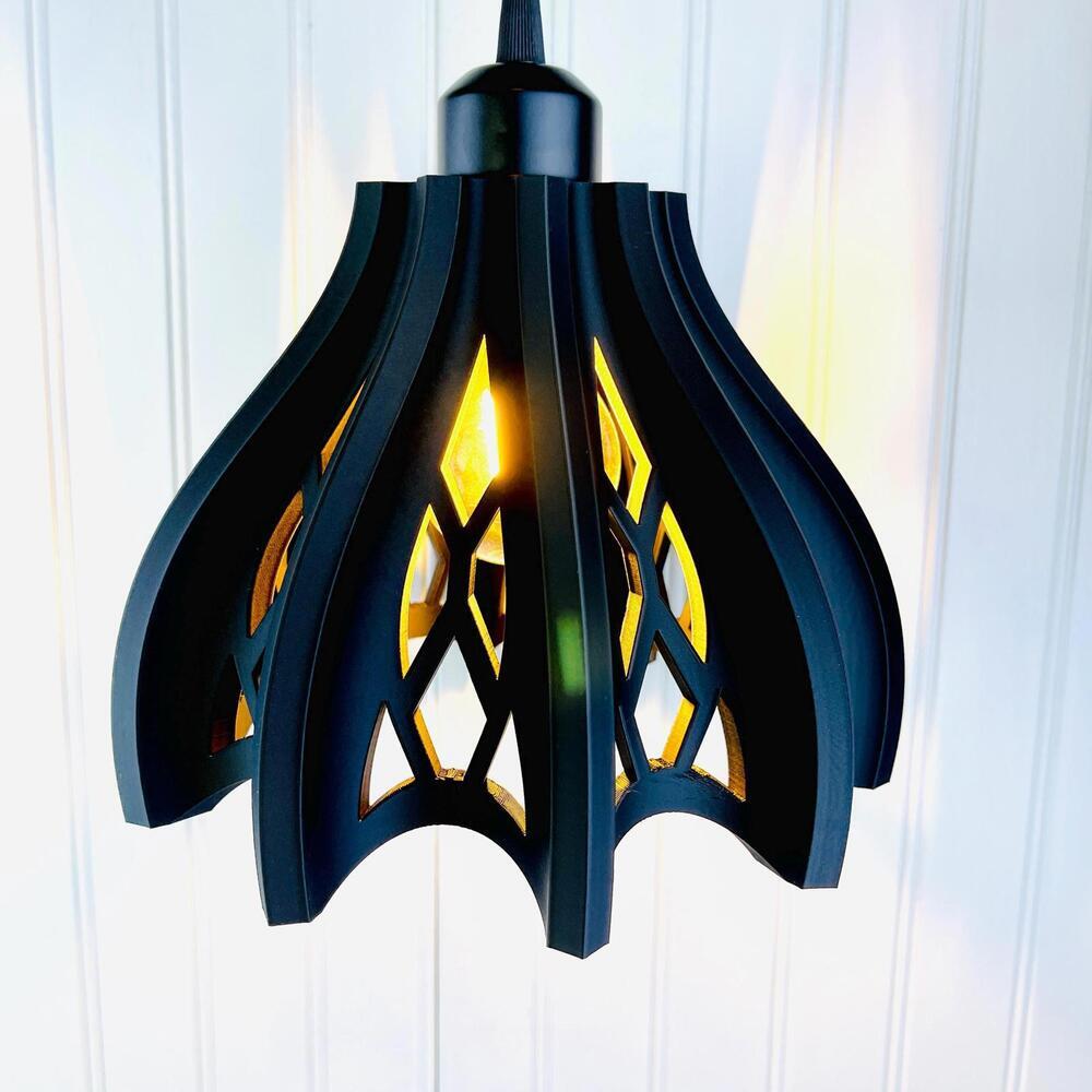 Gothic Inspired Pendant Lamp, Arch Pendant Lamp, Modern Statement Lighting - Picture 4 of 10